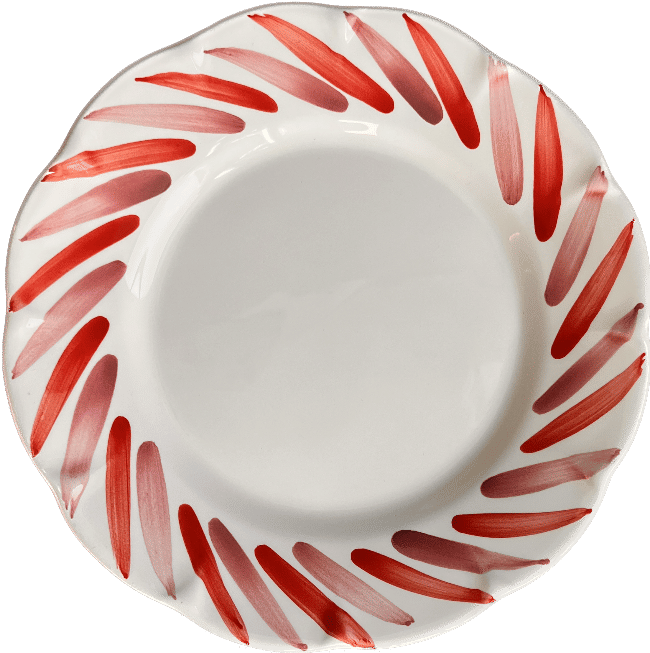 Berlingot Plate, Pink & Red - 25cm