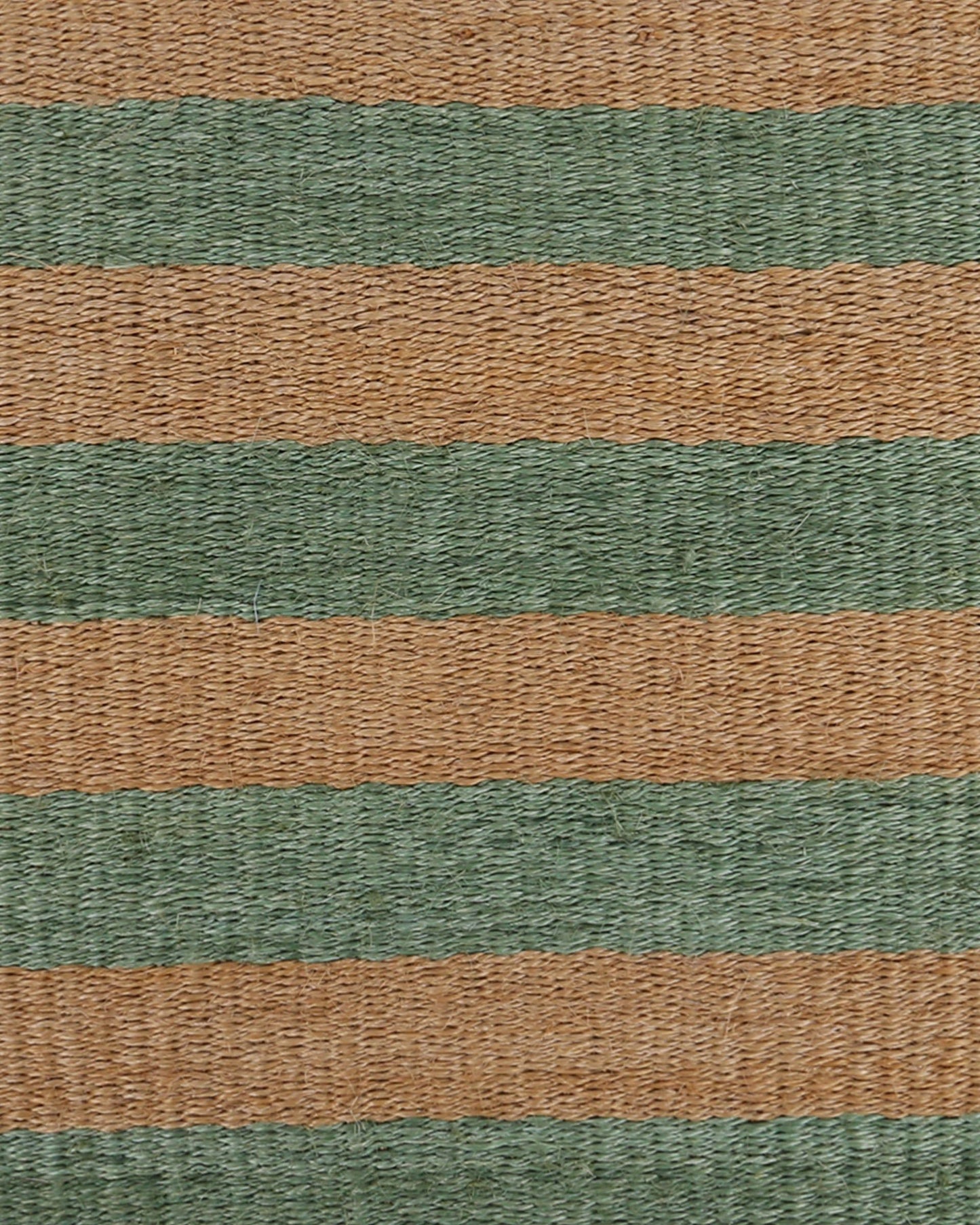 LENGO: Green & Brown Woven Sisal Doormat