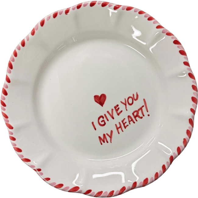 I Give You My Heart Plate - 20cm