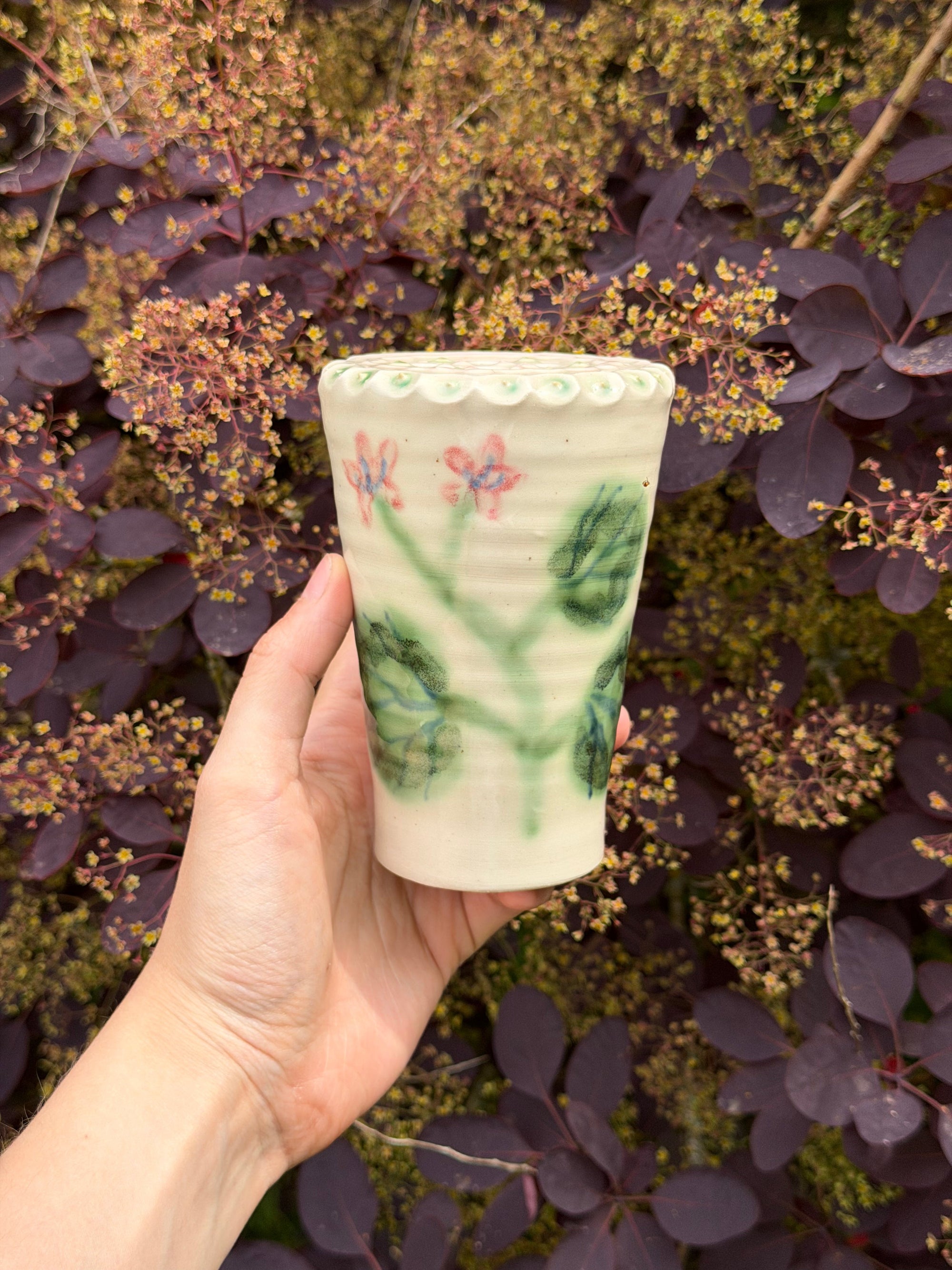 Pelargonium Vase - White - #8
