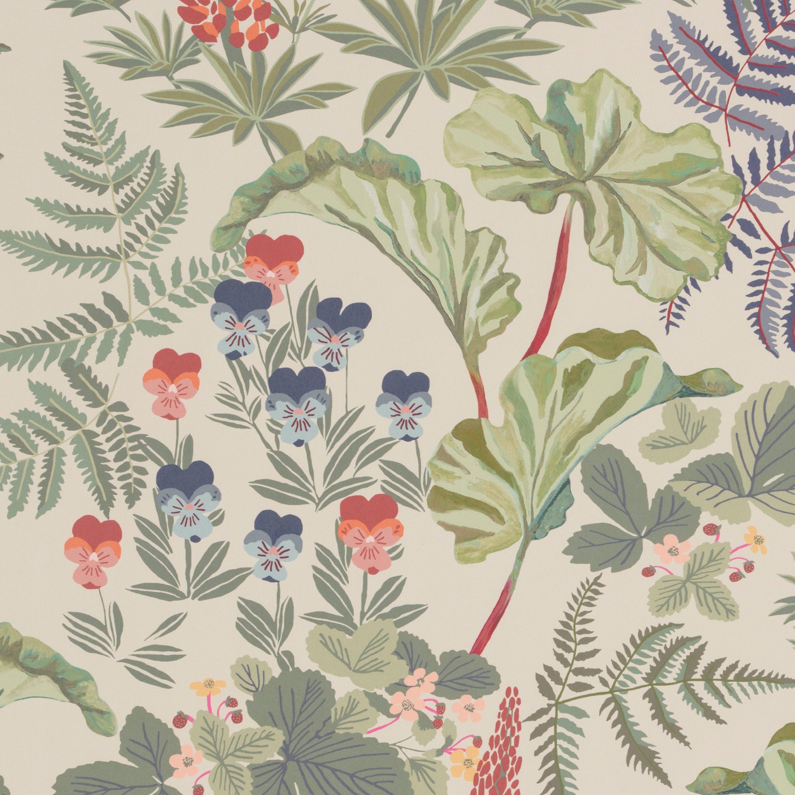 Strawberry Fields - Olive (Wallpaper)