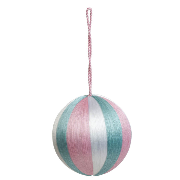Stripe Baubles L 4" - Multi Colour
