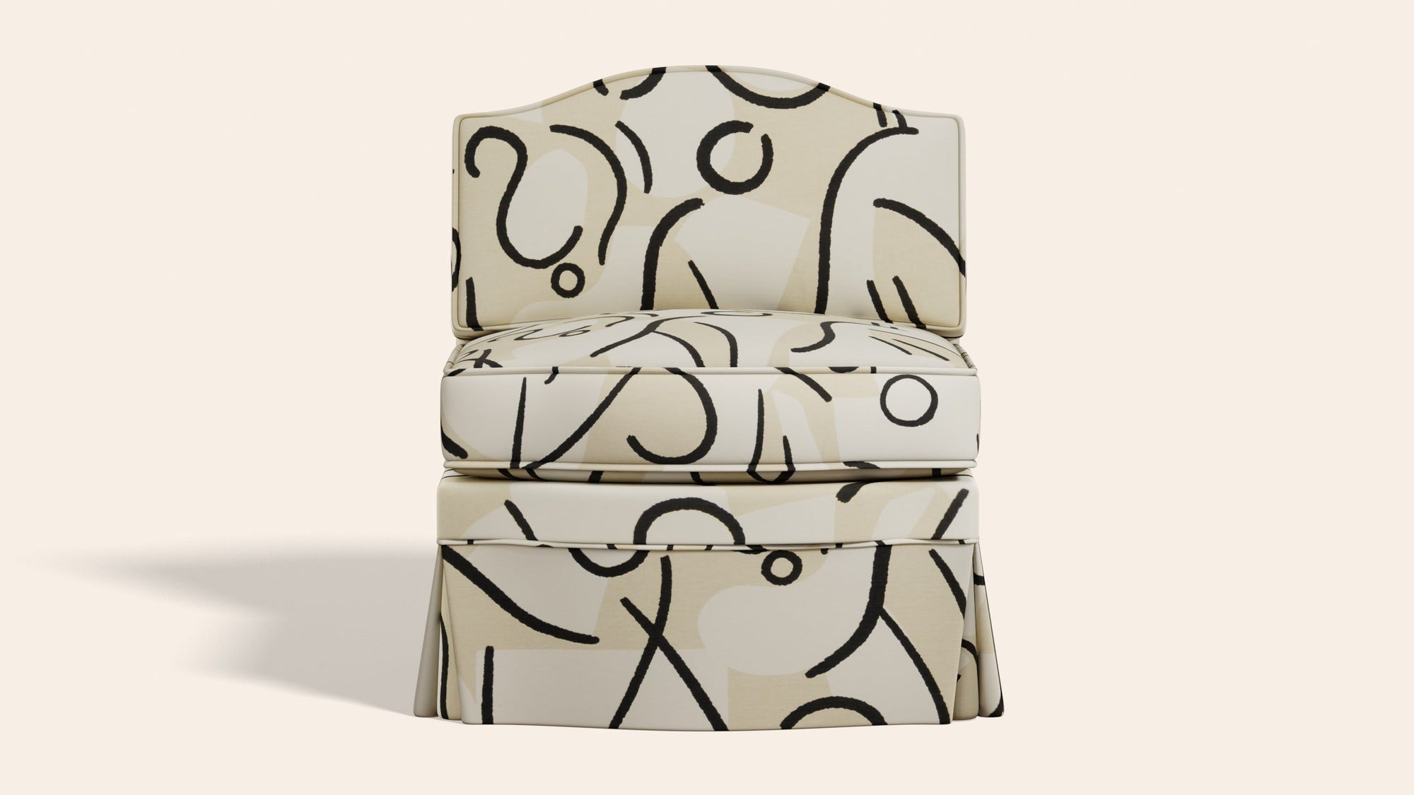 Felix Slipper Chair, Coconut