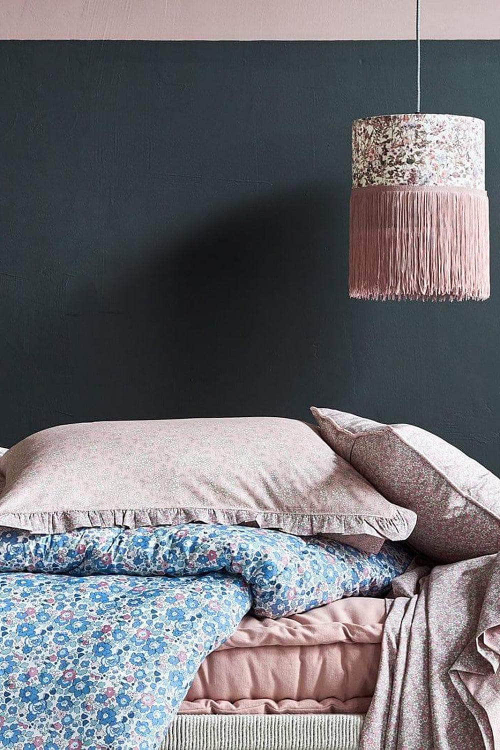 Frill Edge Pillowcase Made With Liberty Fabric Capel Pink