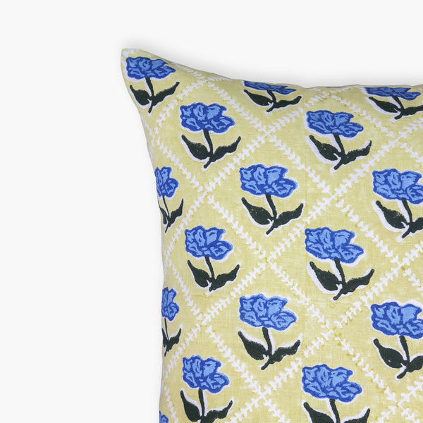 Noor Throw Pillow Cover - Butter Yellow
