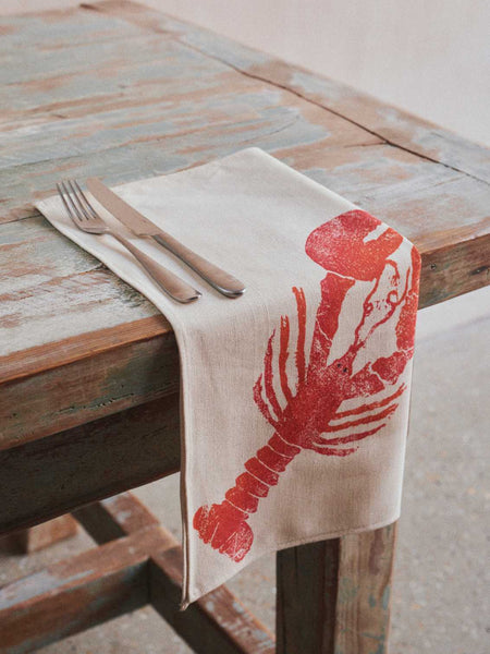 Lobster Napkins. Set of 4