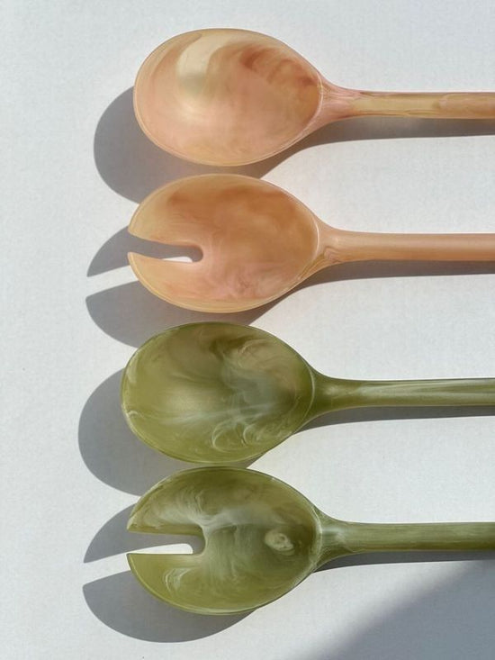 Salad Servers | Coral Set