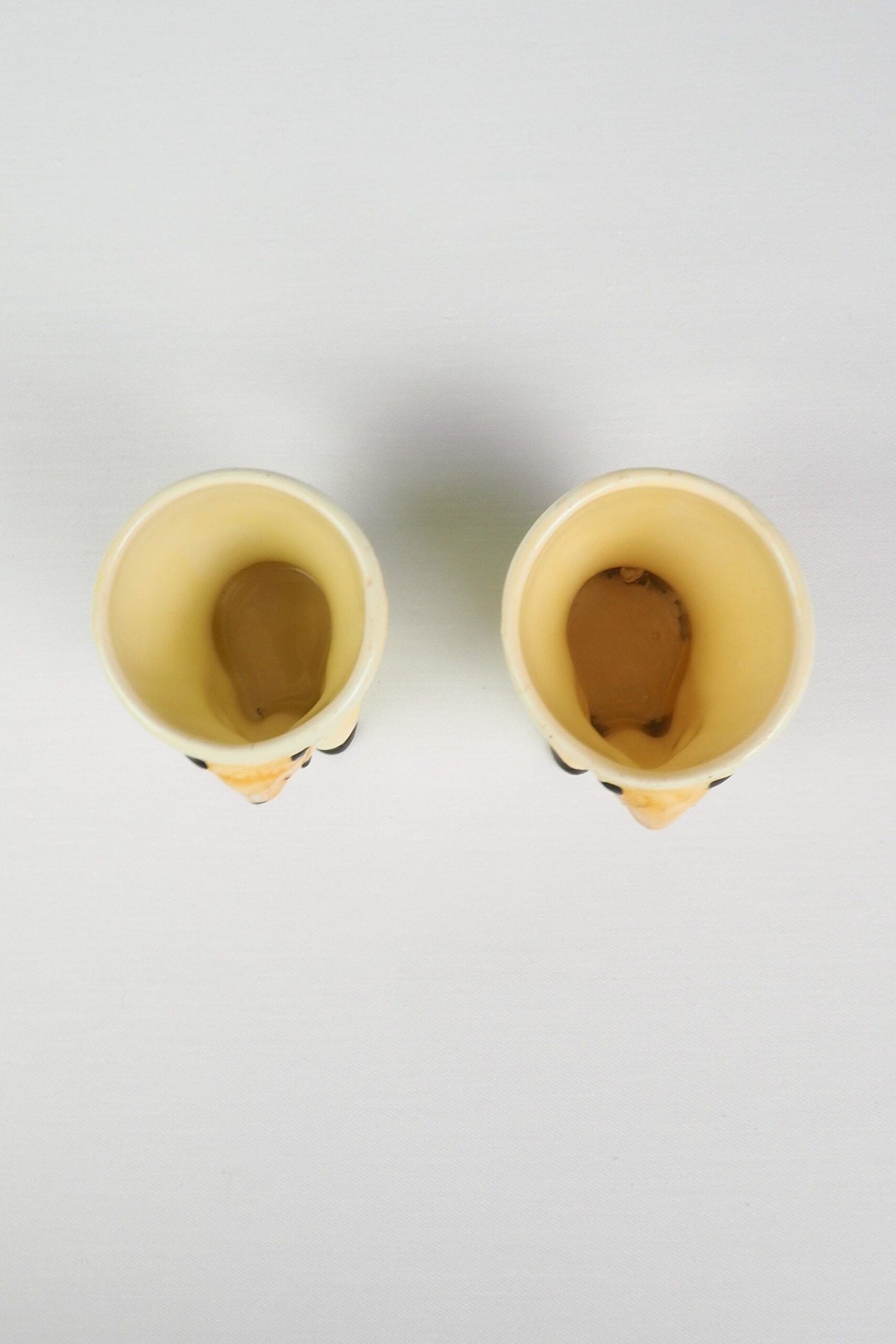 Pair of Vintage Sooty Egg Cups