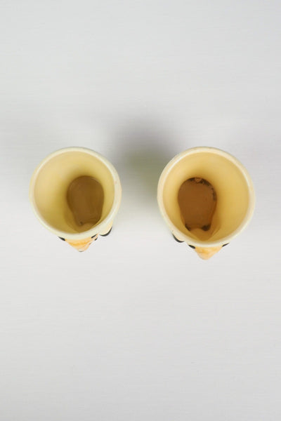 Pair of Vintage Sooty Egg Cups