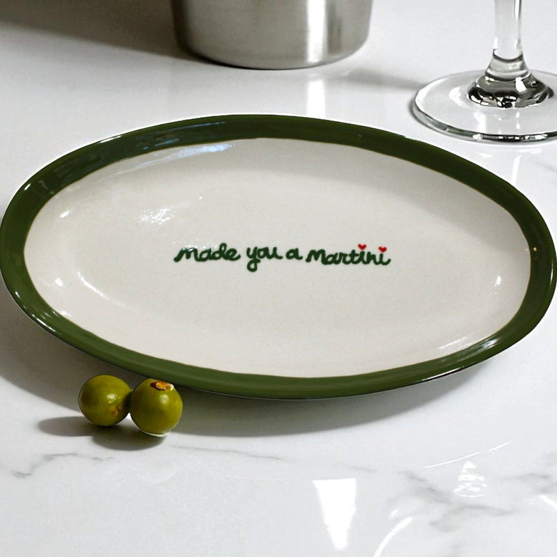 Hand-painted “made you a martini” Aperitif Tray