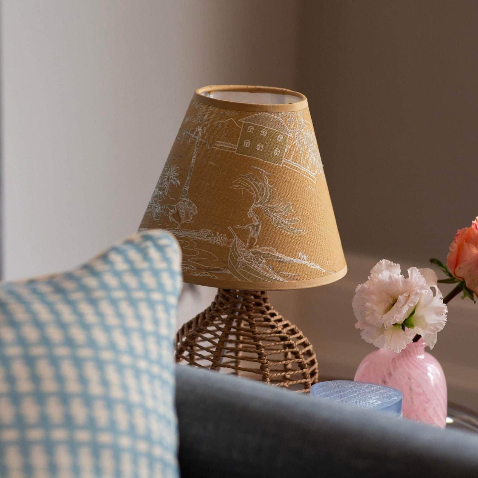 Banana Island | Sand Beige 8" Empire Lampshade