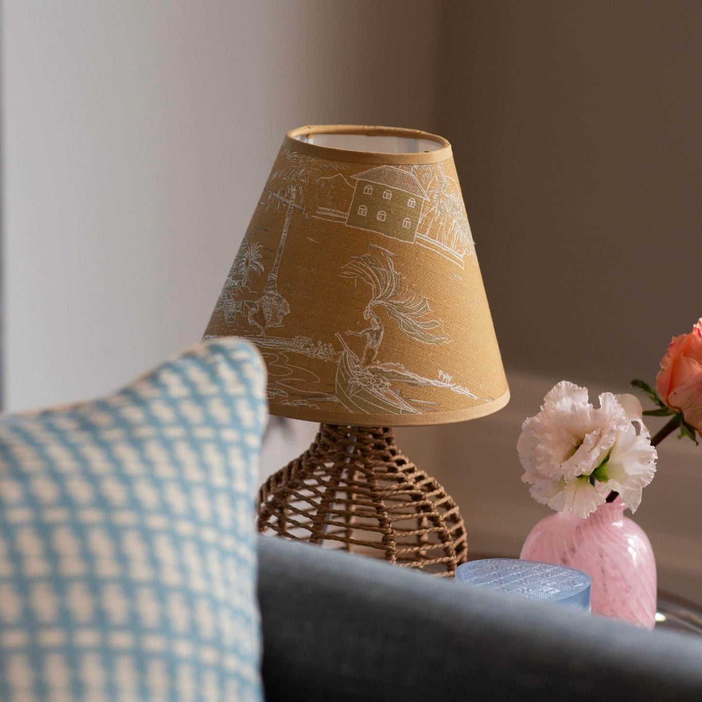 Banana Island | Sand Beige 8" Empire Lampshade