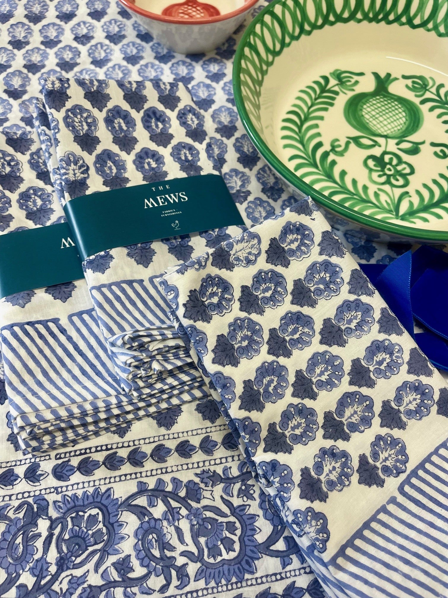 Nellie Napkin In Blue (Set Of 4)