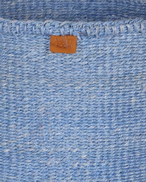 TOTO: Powder Blue Round Sisal Basket