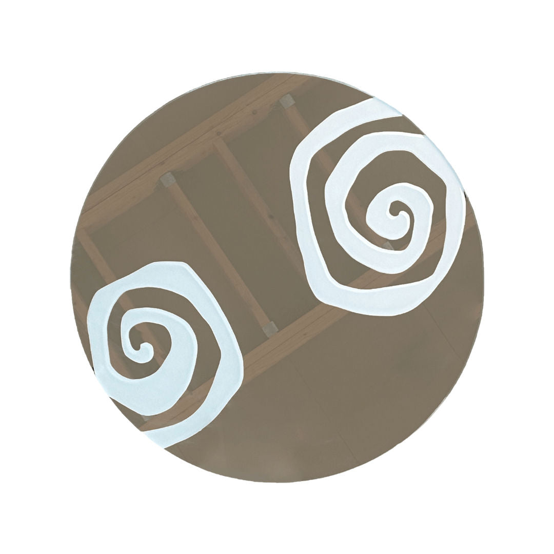 Spiral' Frosted Mirror