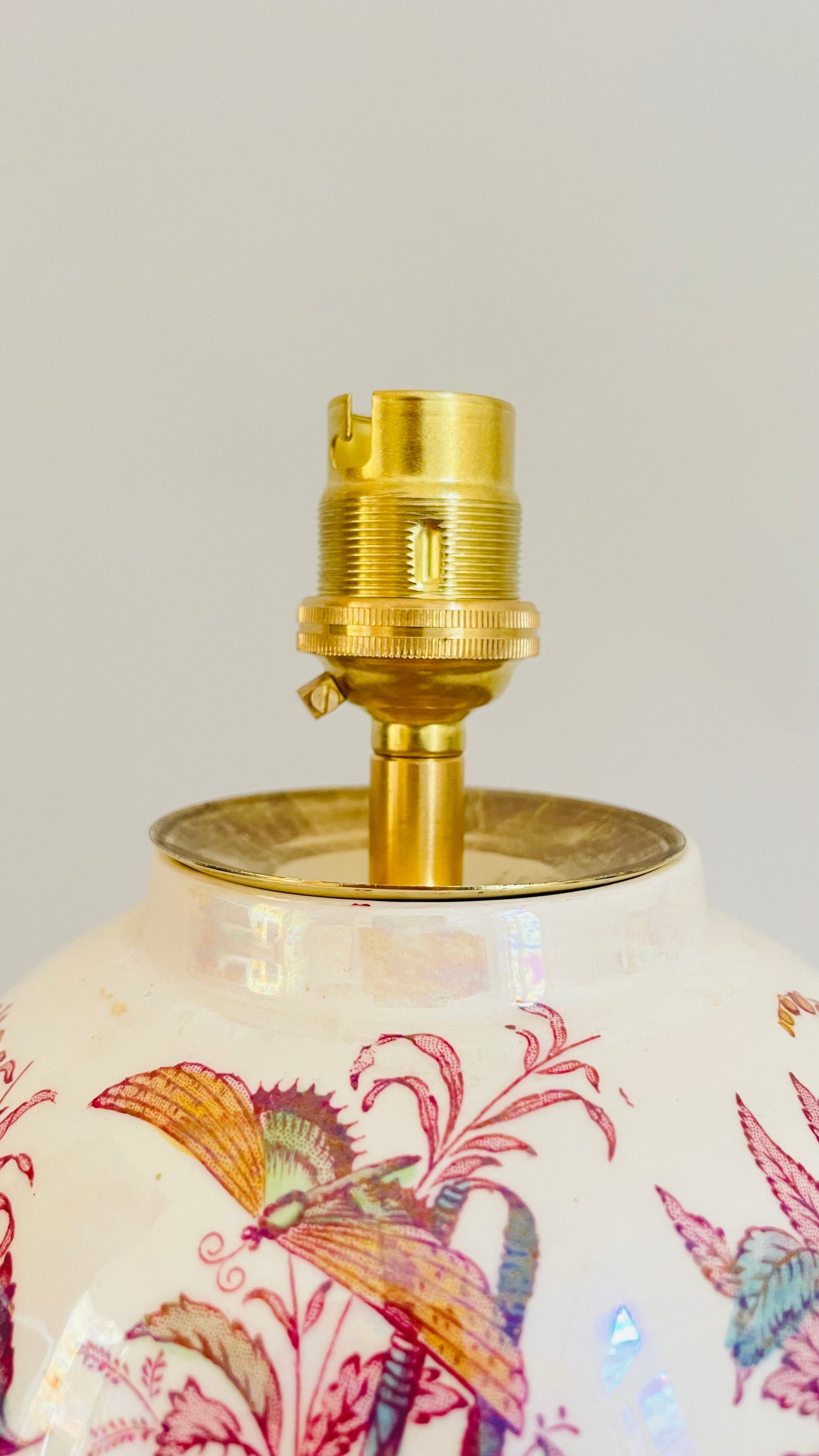 Antique Mason's Fruit Basket Lamp