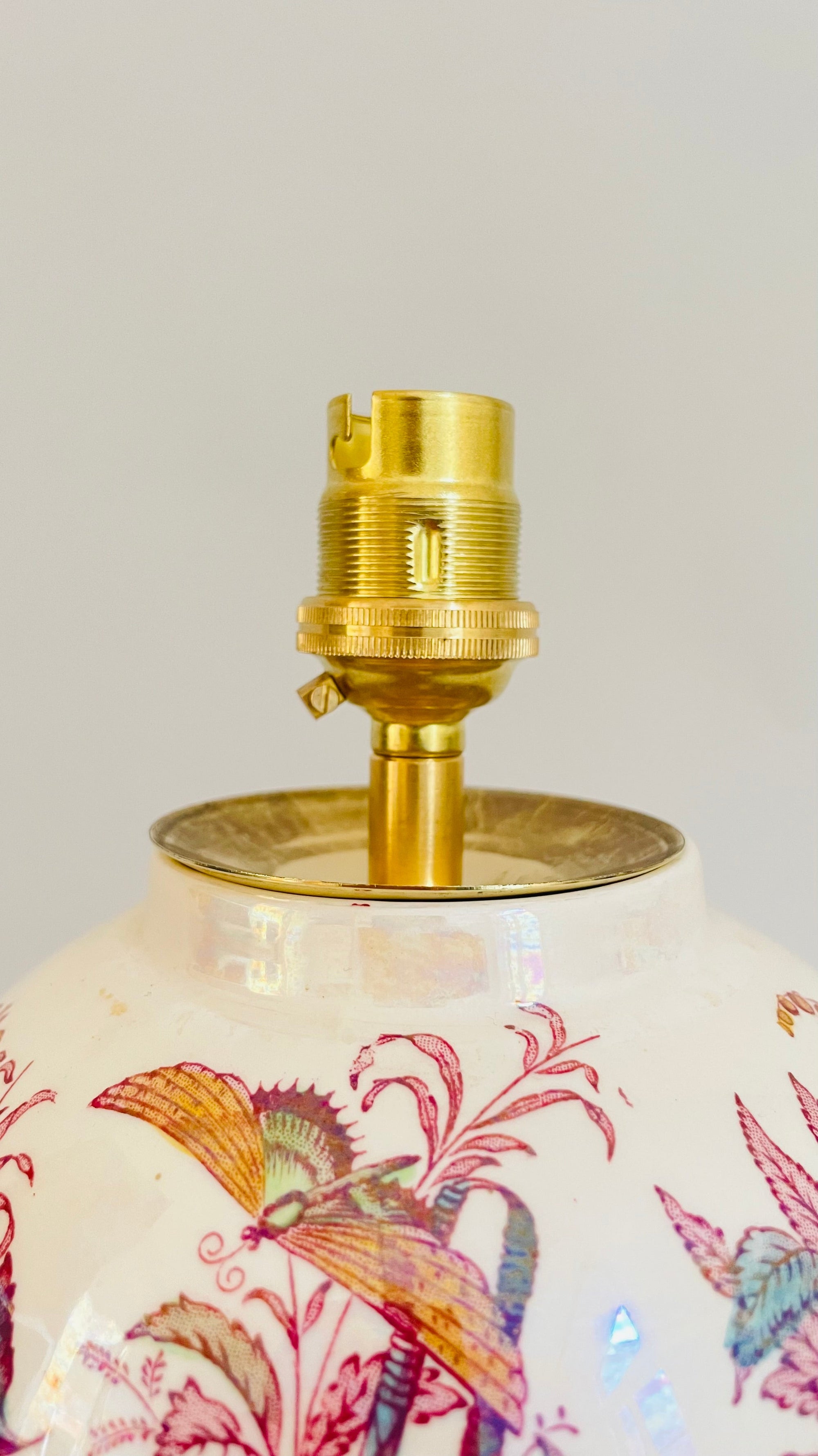 Antique Mason's Fruit Basket Lamp