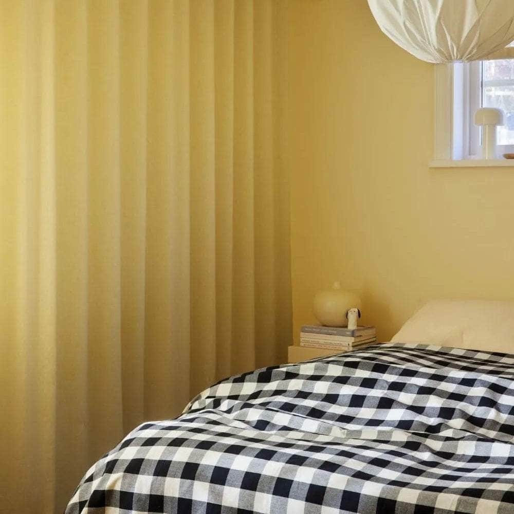 Bedspread Checked b/w