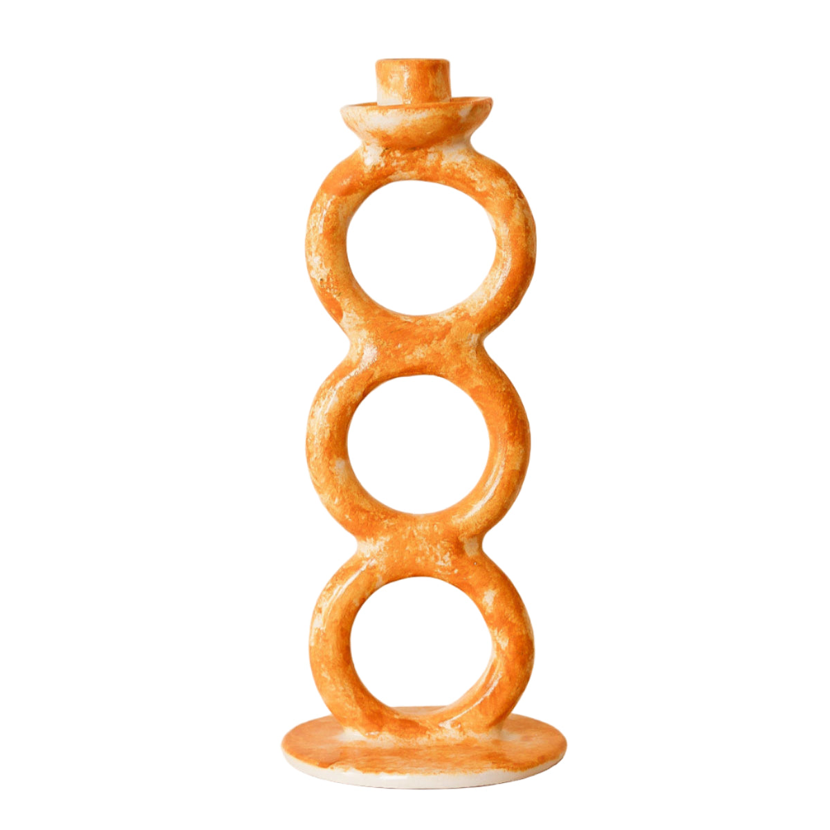 Handmade Ceramic Candlestick Yellow