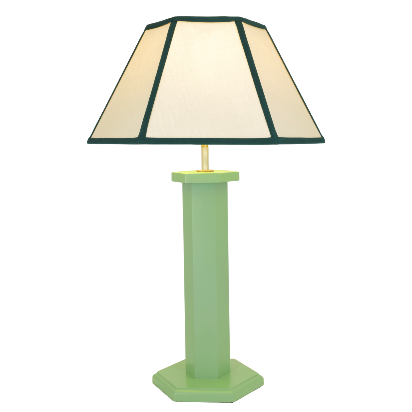 Hexagon Table Lamp - Turtle Green (US)