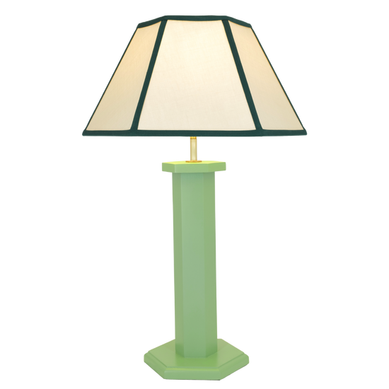 Hexagon Table Lamp - Turtle Green (US)
