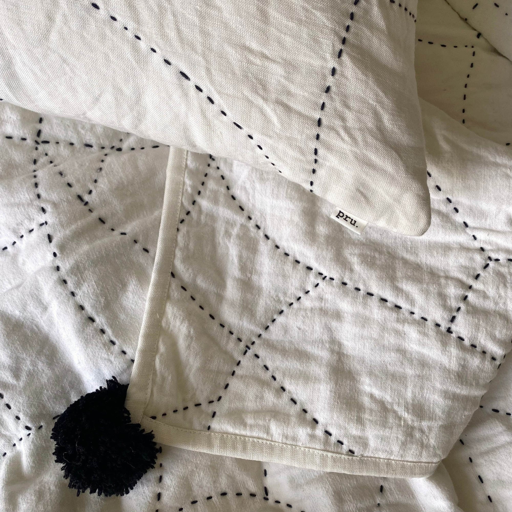 Phoebe Hand Stitched Quilted Throw