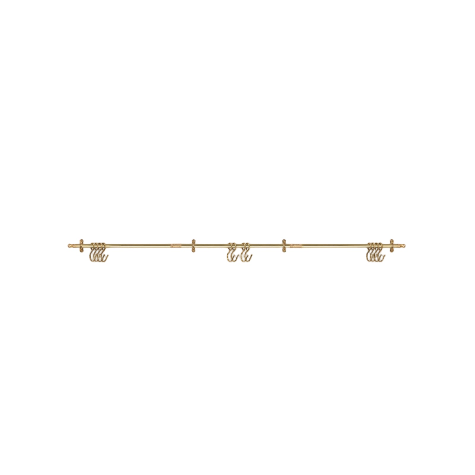 Brass Customisable Length Rail 80cm - 120cm
