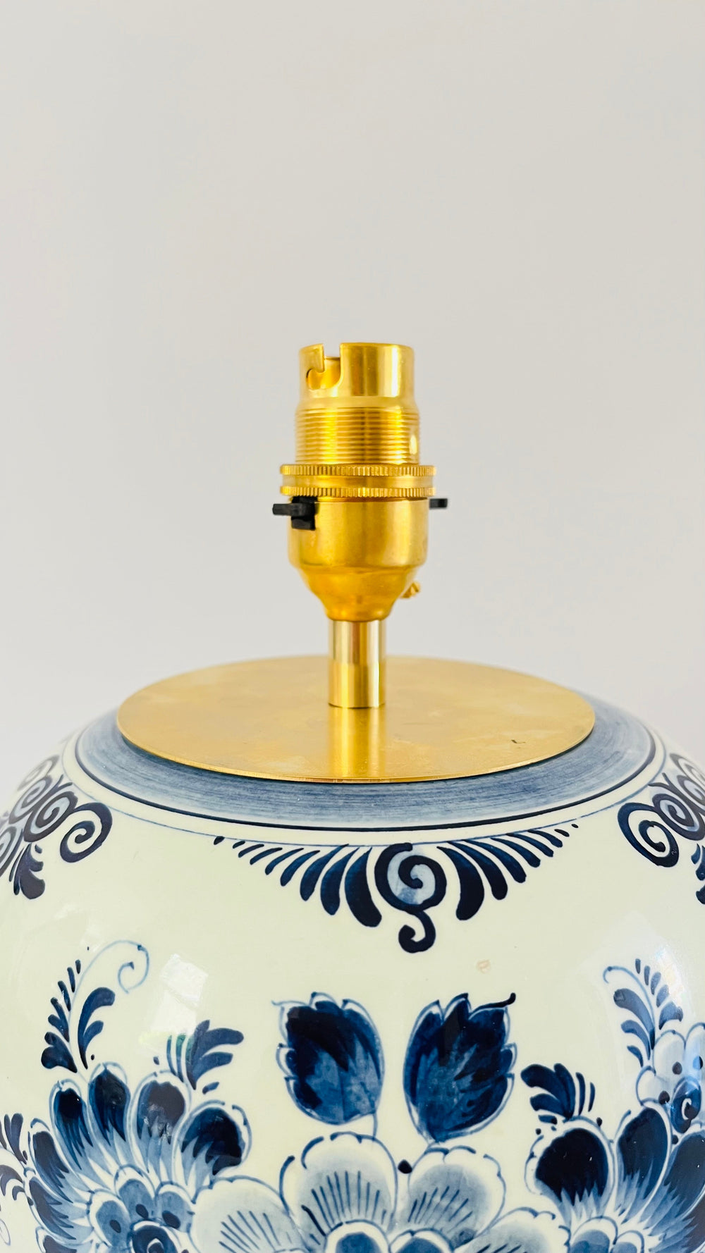 Antique Delft Lamp