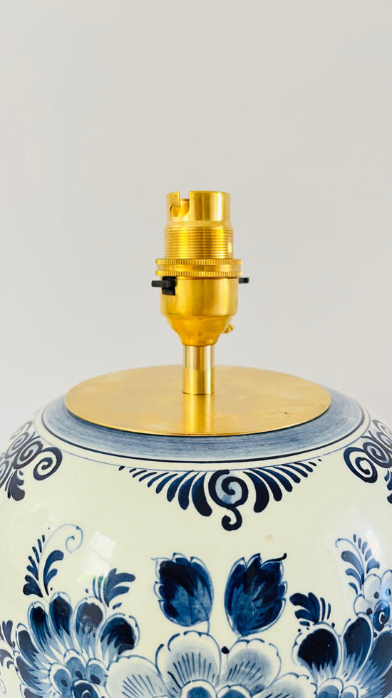 Antique Delft Lamp