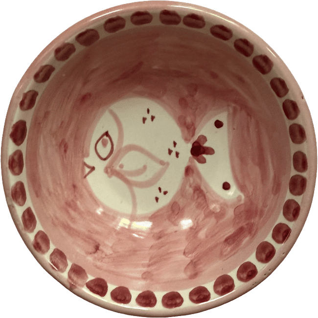 Amalfi Bowl Pink Fish - 11cm