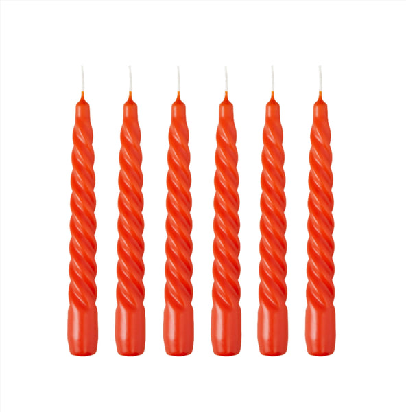 Twist Candle - Tiger Orange