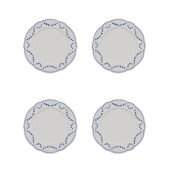 Aeneas Dinner Plate, Blue, Set Of 4
