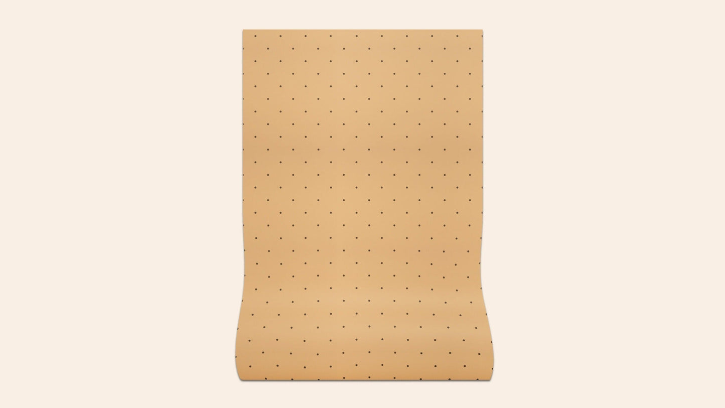 Dolce Dots Wallpaper, Panna Cotta, Roll