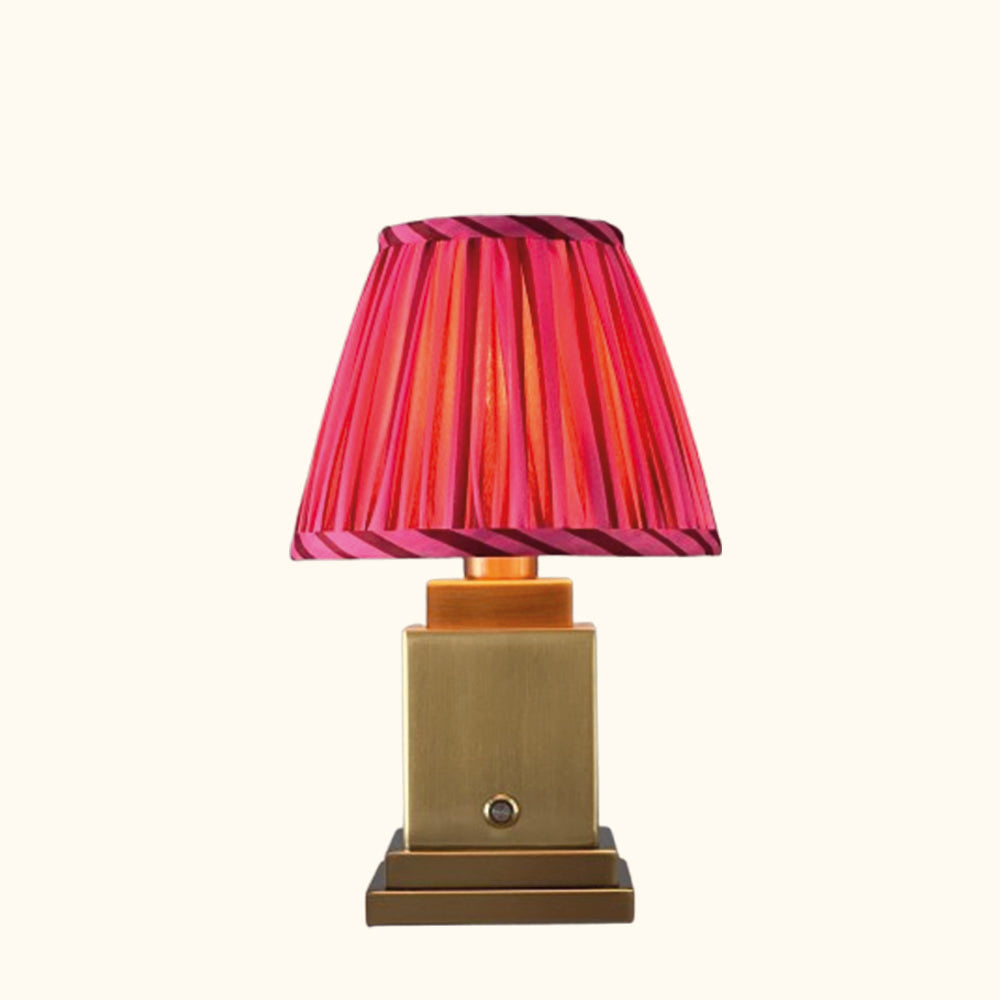 Molly Table Lamp Pink Stripe