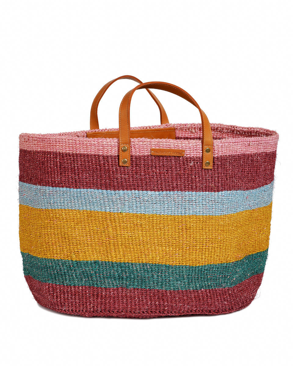HEKA: Bold Striped Sisal Shopper