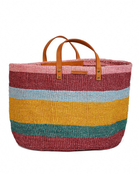 HEKA: Bold Striped Sisal Shopper