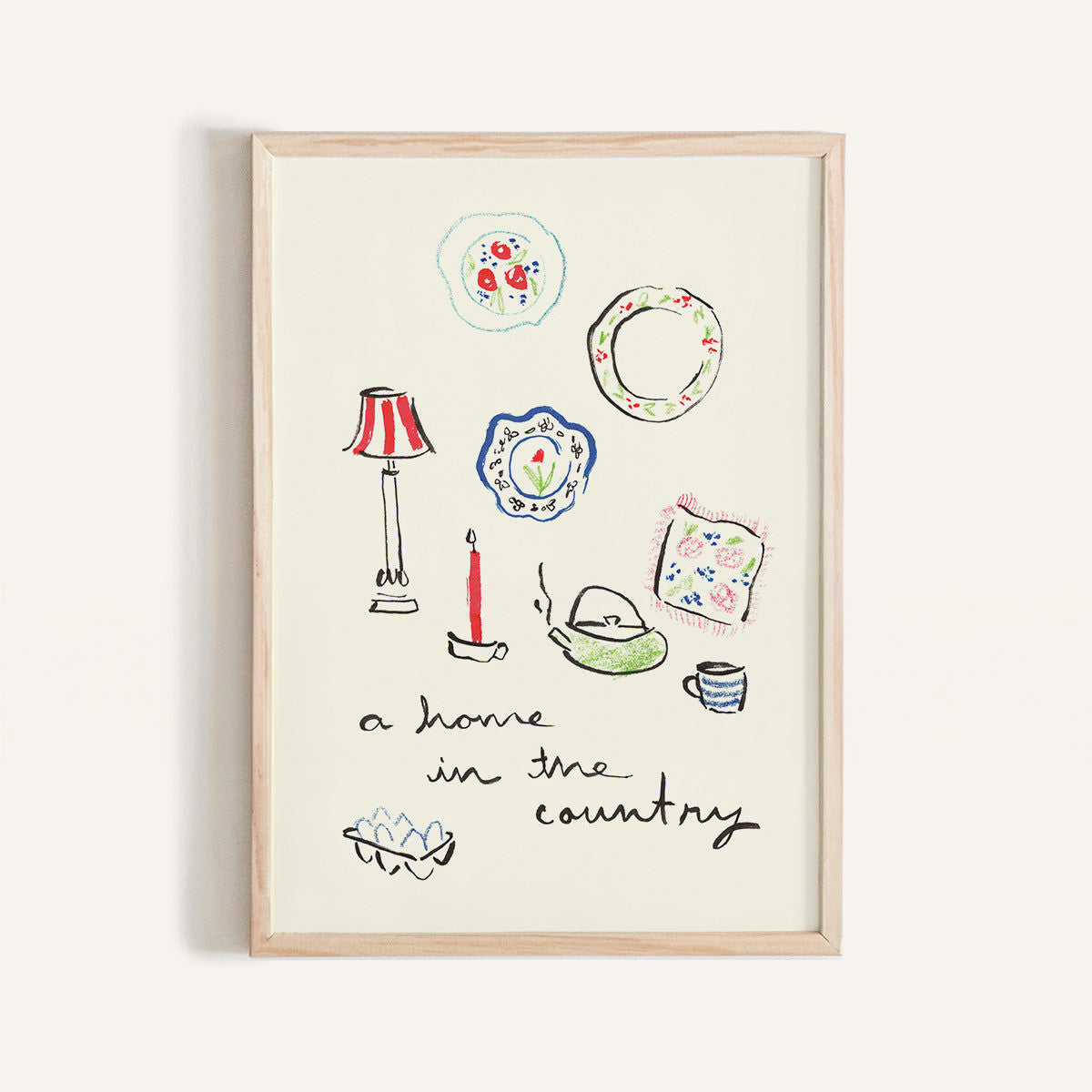 “A Home in the Country” Mini Art Print