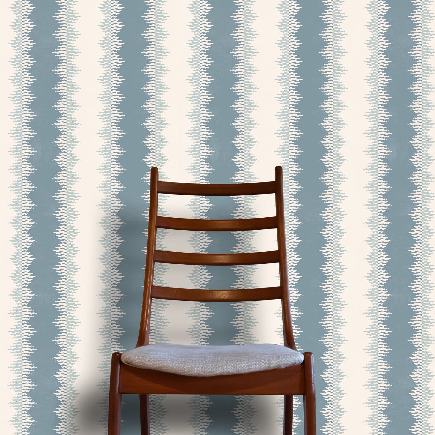 Crimped Stripe - Stone Blue