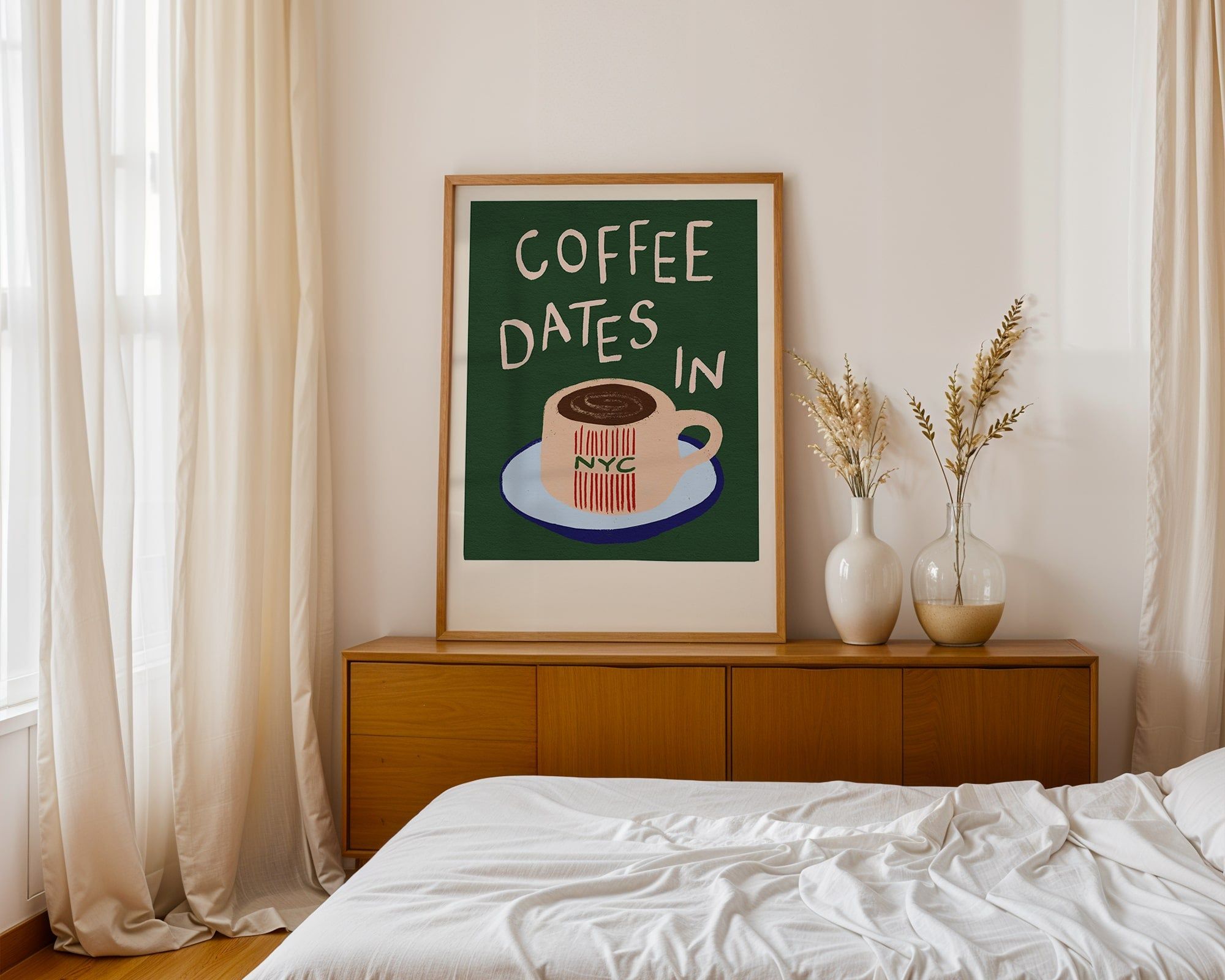 Coffee Dates in New York Print
