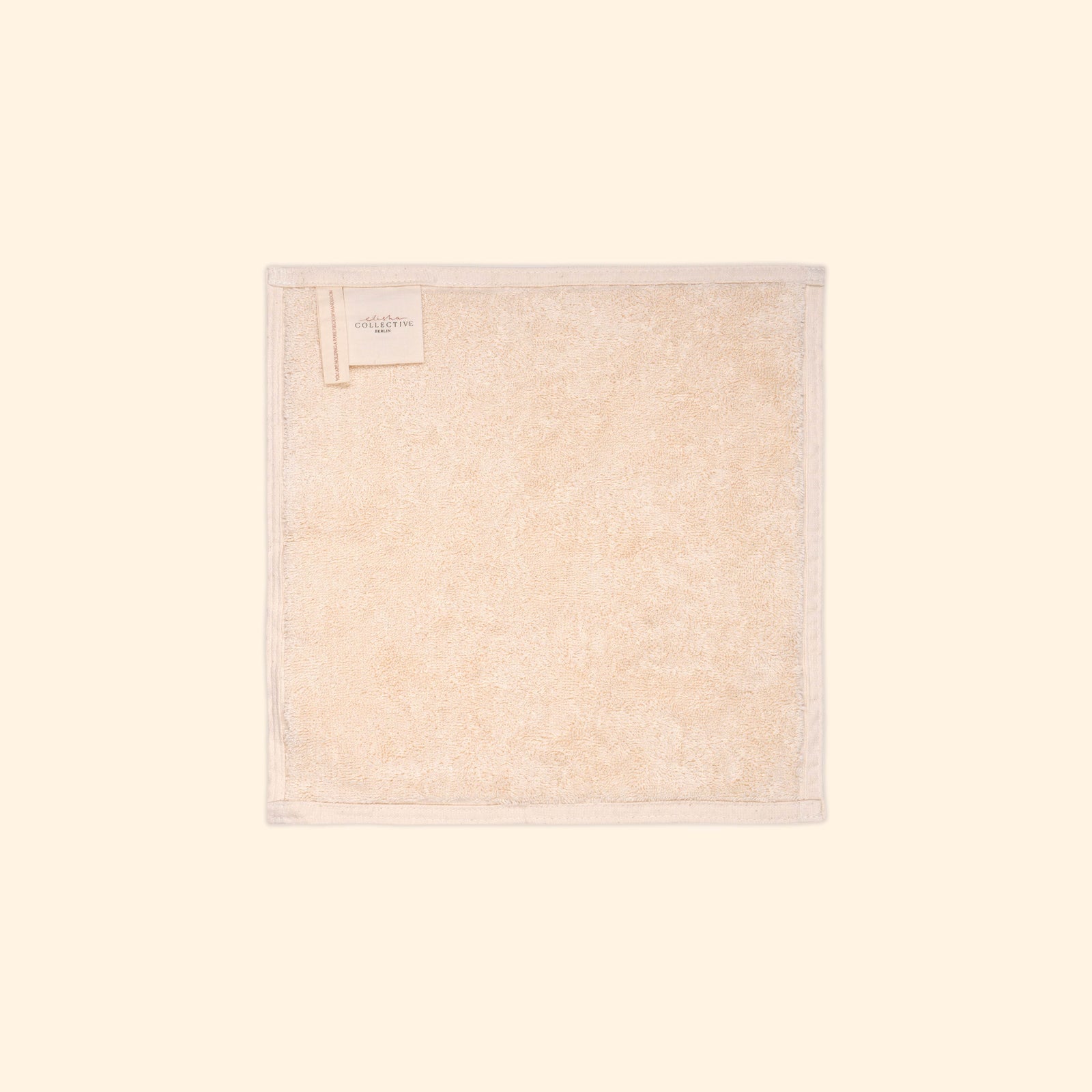 Plush & Bare Pure Cotton Face Cloth In Cream