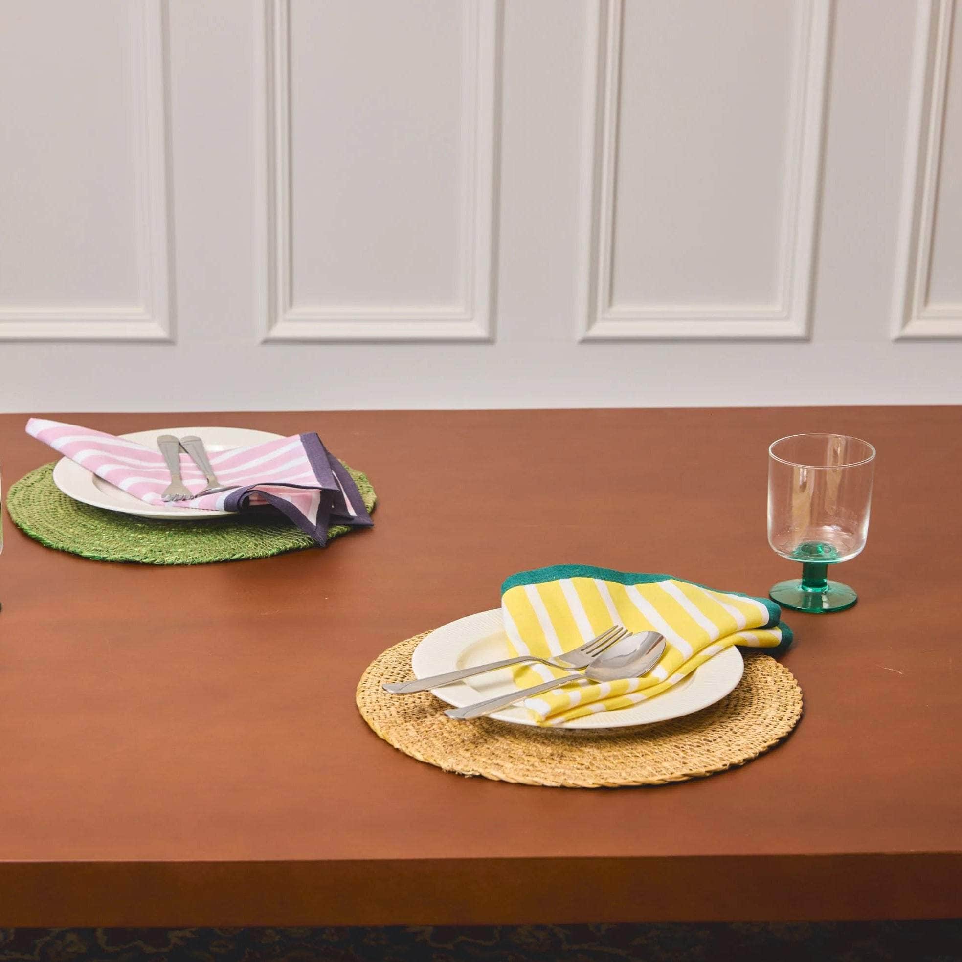 Eddie 2-Tone Wine Glass Clear/Green - Set of 2