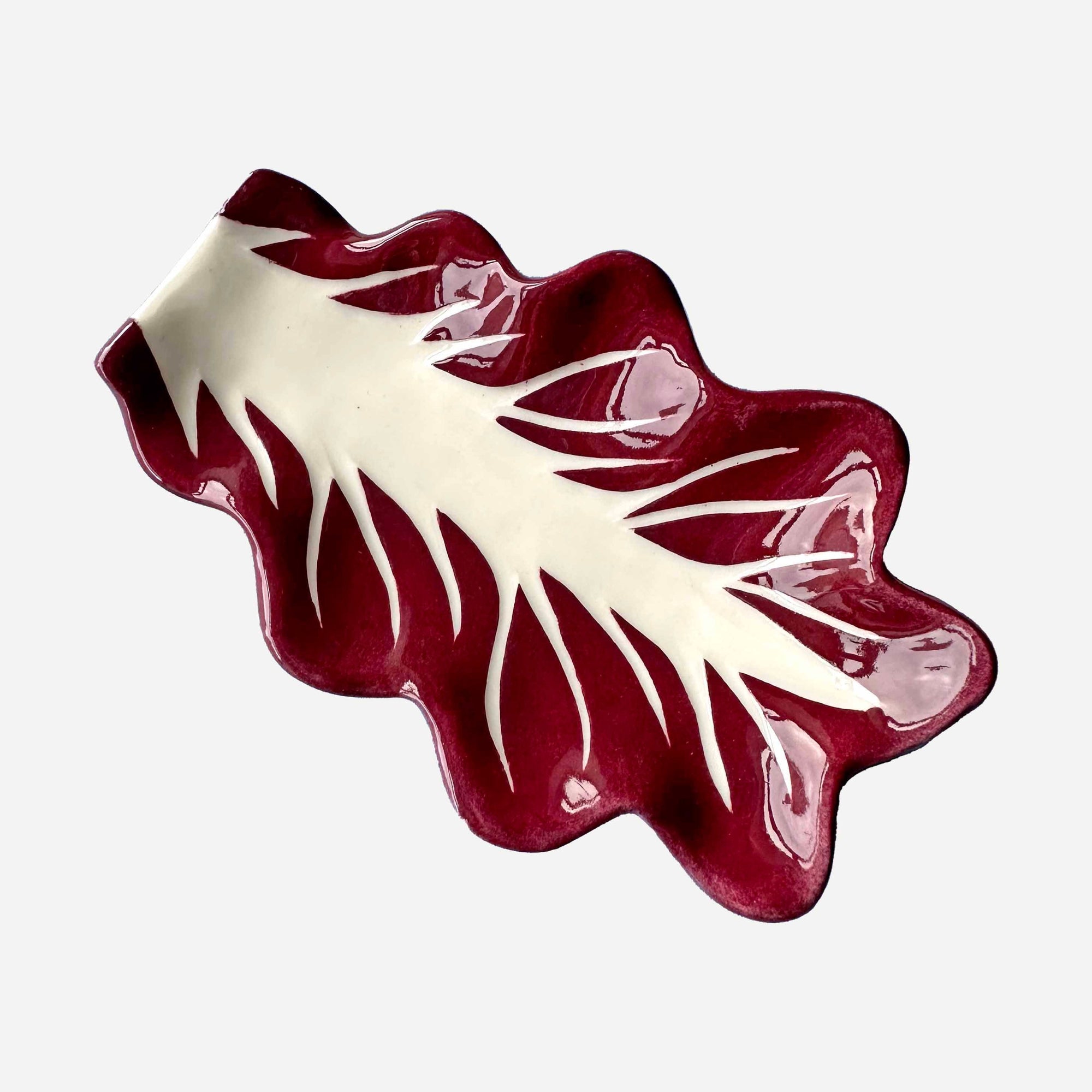 Radicchio Leaf Dish Pair
