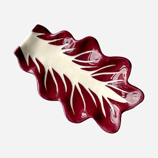 Radicchio Leaf Dish Pair