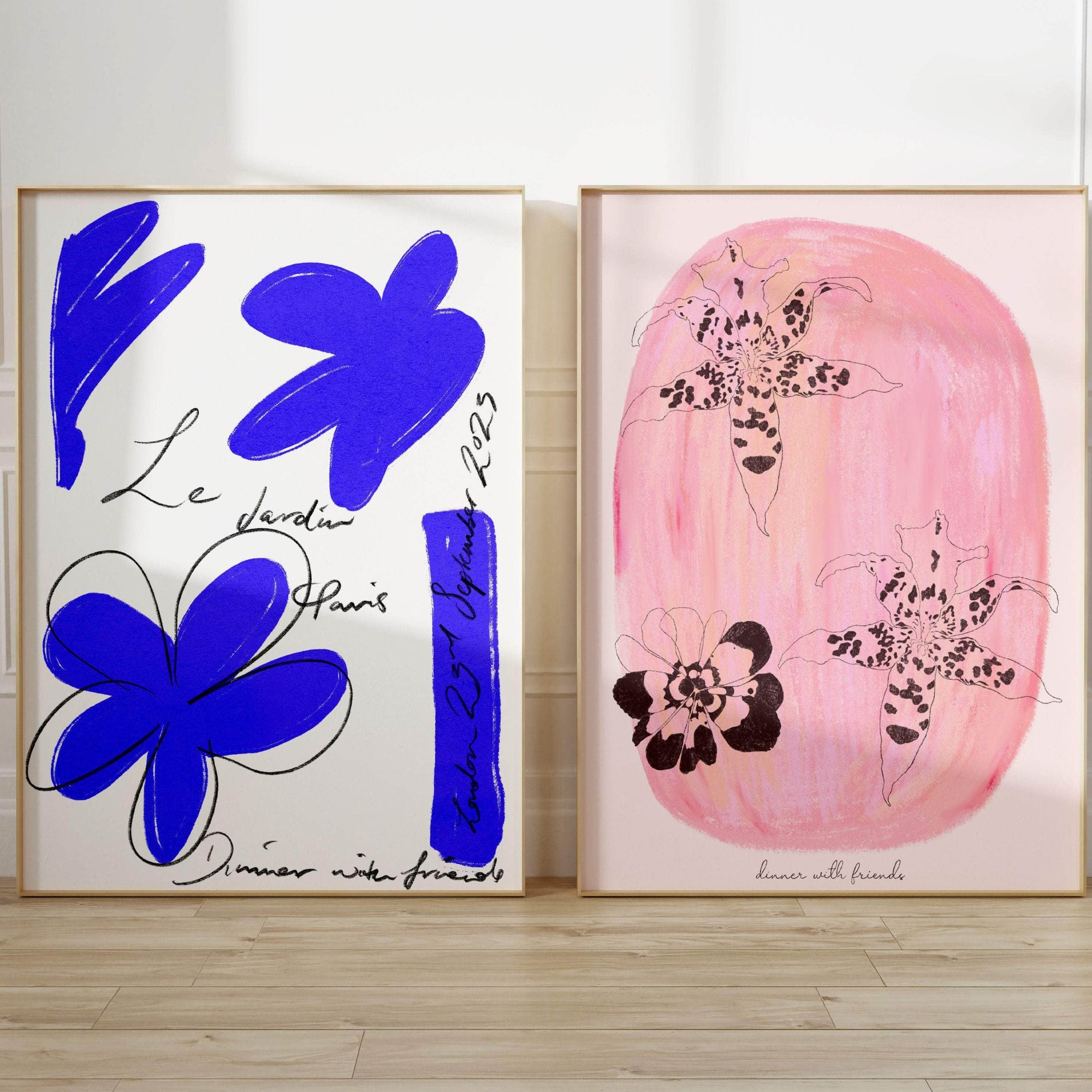 Le Jardin Blue Art Print