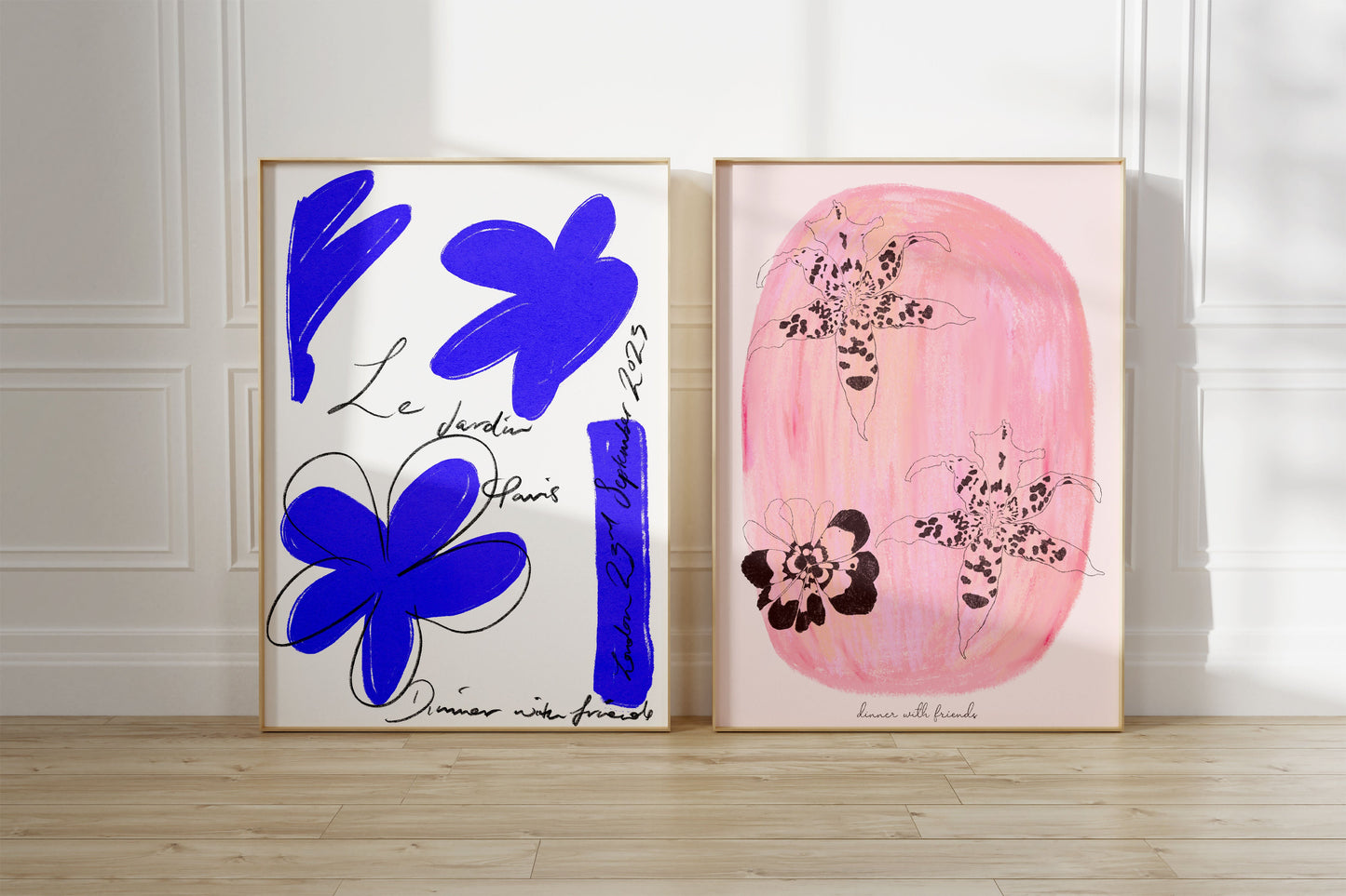 Le Jardin Blue Art Print