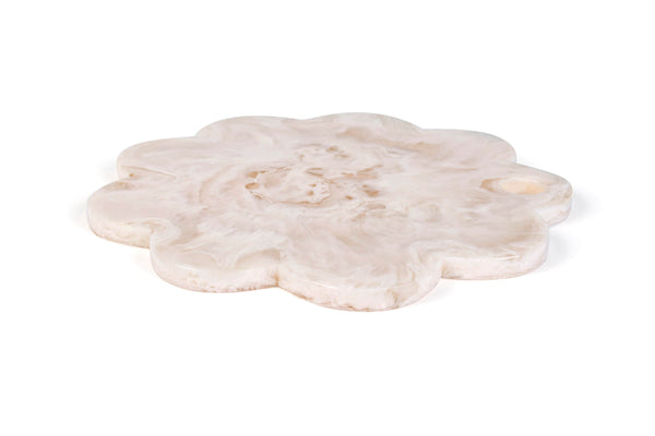 Scallop Resin Cheese Charcuterie Board, Vanilla