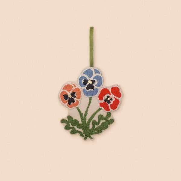 Winter Pansy Christmas Decoration