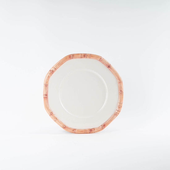 Bamboo Collection Ceramic Plate - Pink