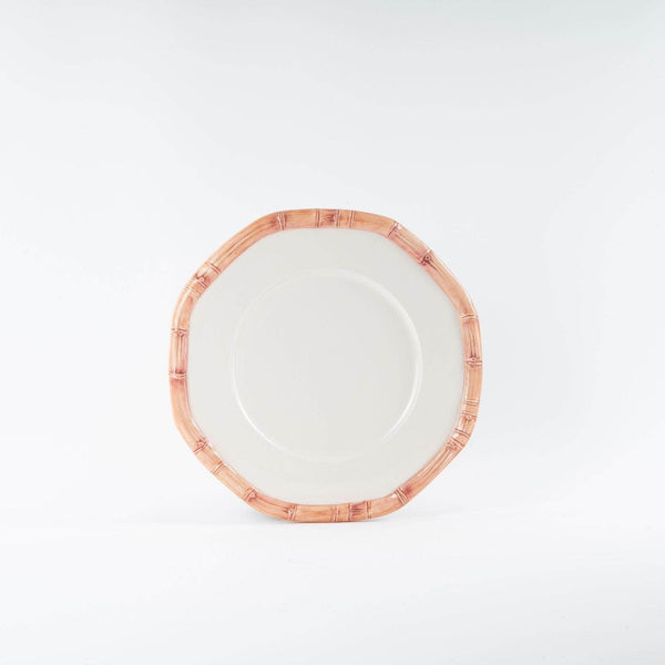 Bamboo Collection Ceramic Plate - Pink