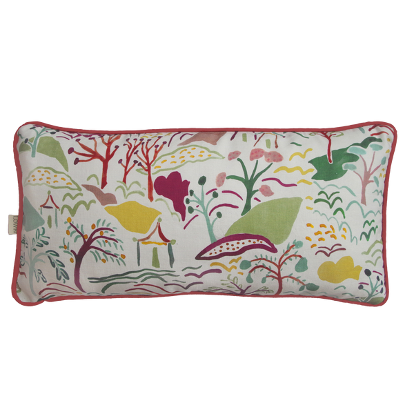 Printed Forest and Hills Cushion